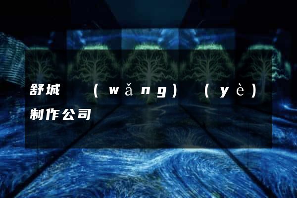 舒城縣網(wǎng)頁(yè)制作公司