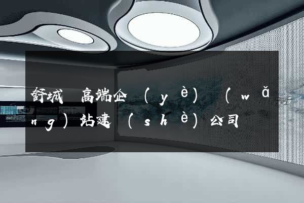 舒城縣高端企業(yè)網(wǎng)站建設(shè)公司