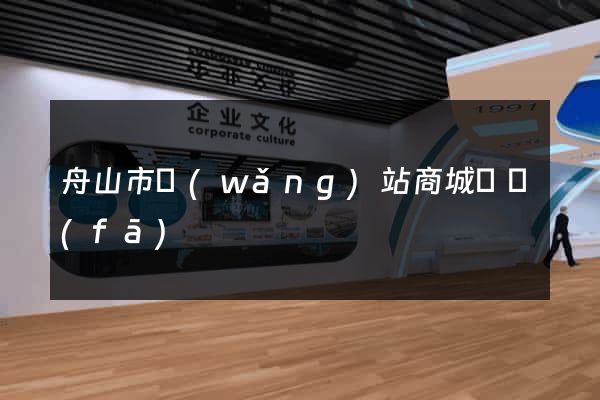 舟山市網(wǎng)站商城開發(fā)