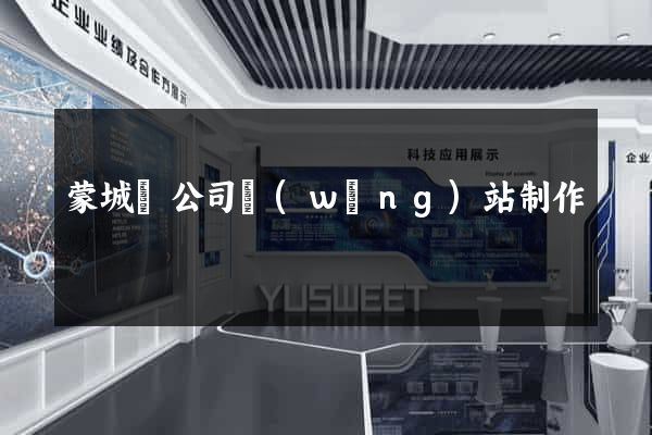 蒙城縣公司網(wǎng)站制作
