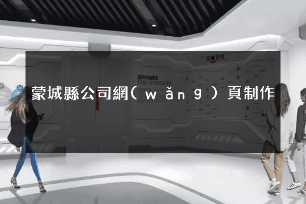 蒙城縣公司網(wǎng)頁制作