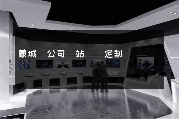 蒙城縣公司網站設計定制