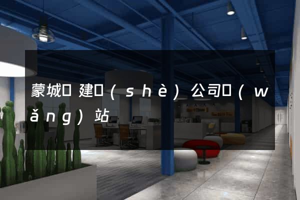 蒙城縣建設(shè)公司網(wǎng)站