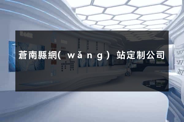 蒼南縣網(wǎng)站定制公司