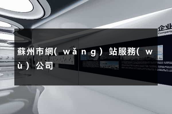 蘇州市網(wǎng)站服務(wù)公司
