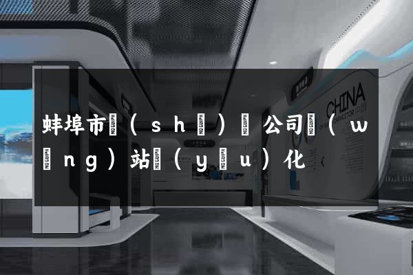 蚌埠市設(shè)計公司網(wǎng)站優(yōu)化