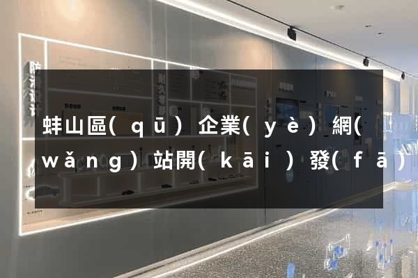 蚌山區(qū)企業(yè)網(wǎng)站開(kāi)發(fā)