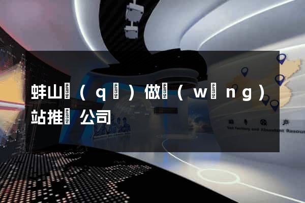 蚌山區(qū)做網(wǎng)站推廣公司