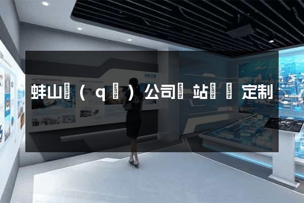 蚌山區(qū)公司網站設計定制
