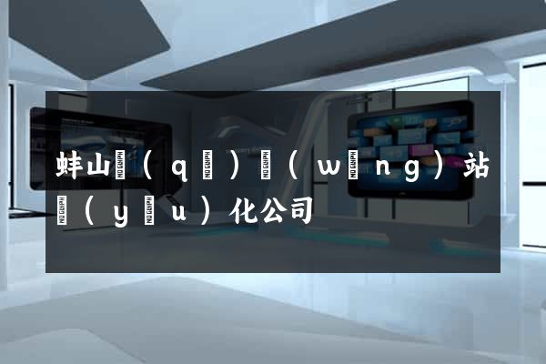蚌山區(qū)網(wǎng)站優(yōu)化公司