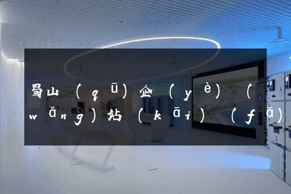蜀山區(qū)企業(yè)網(wǎng)站開(kāi)發(fā)