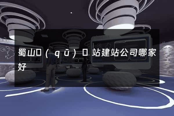 蜀山區(qū)網站建站公司哪家好