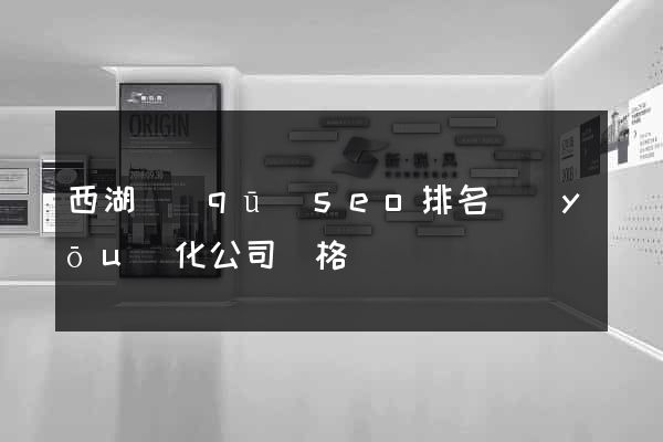西湖區(qū)seo排名優(yōu)化公司價格