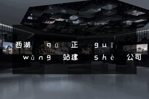 西湖區(qū)正規(guī)網(wǎng)站建設(shè)公司