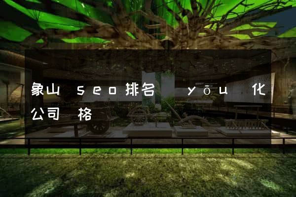 象山縣seo排名優(yōu)化公司價格