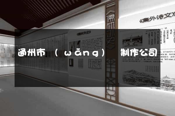通州市網(wǎng)頁制作公司