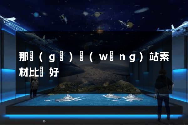 那個(gè)網(wǎng)站素材比較好