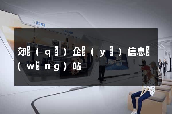 郊區(qū)企業(yè)信息網(wǎng)站