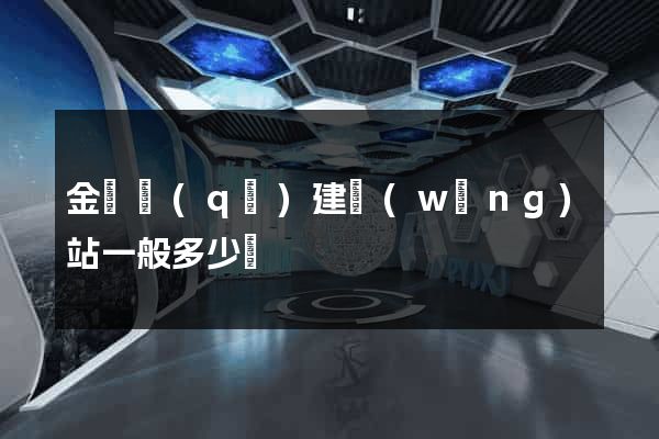 金東區(qū)建網(wǎng)站一般多少錢
