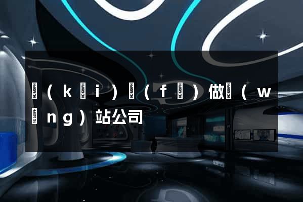 開(kāi)發(fā)做網(wǎng)站公司