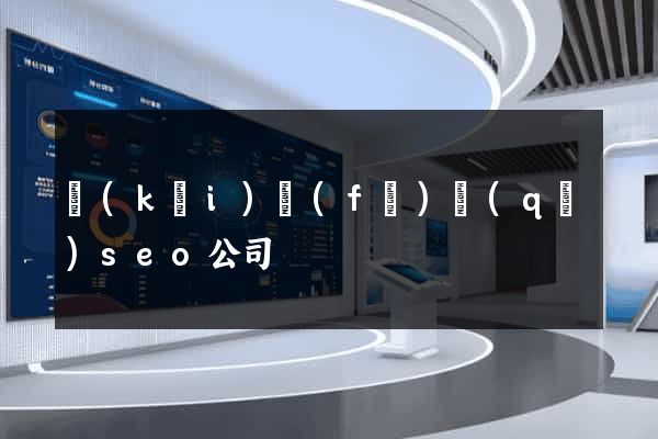 開(kāi)發(fā)區(qū)seo公司
