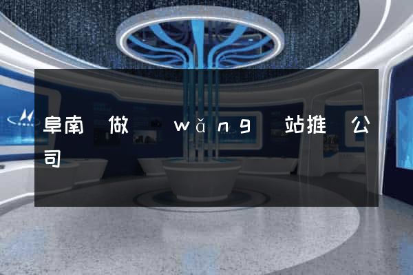 阜南縣做網(wǎng)站推廣公司