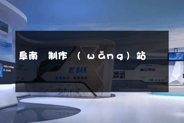 阜南縣制作網(wǎng)站