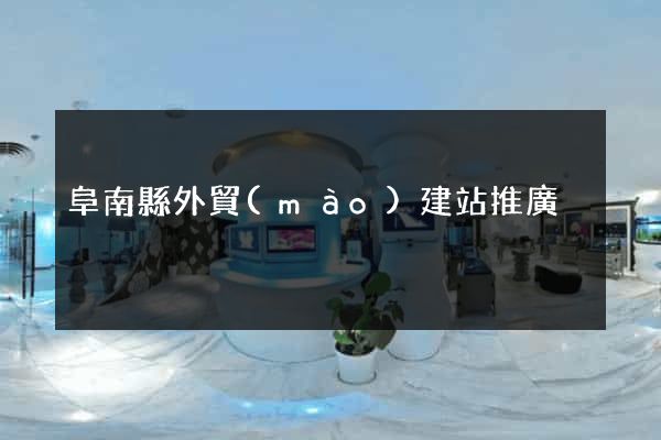 阜南縣外貿(mào)建站推廣