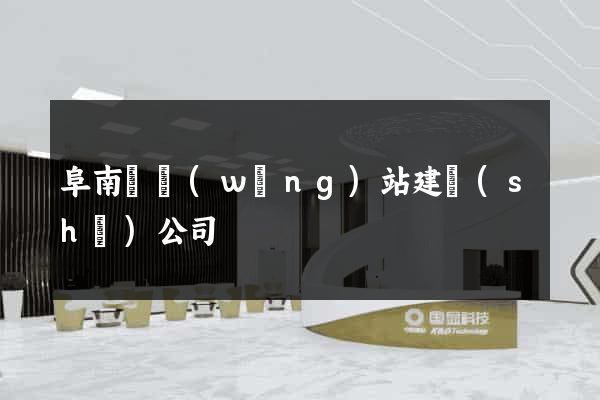 阜南縣網(wǎng)站建設(shè)公司