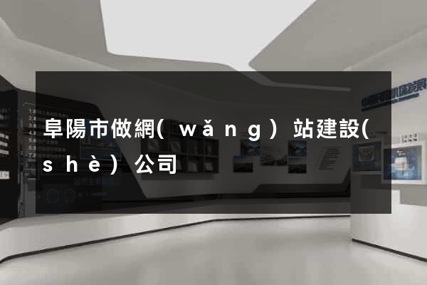 阜陽市做網(wǎng)站建設(shè)公司