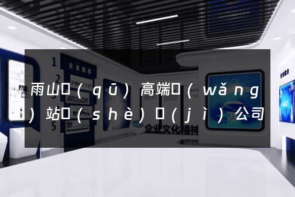 雨山區(qū)高端網(wǎng)站設(shè)計(jì)公司