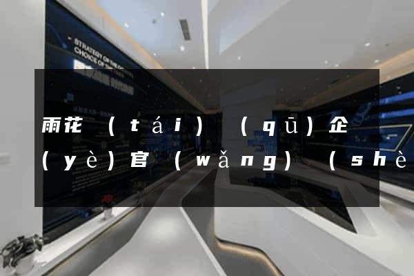雨花臺(tái)區(qū)企業(yè)官網(wǎng)設(shè)計(jì)