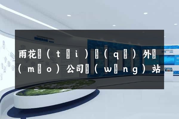 雨花臺(tái)區(qū)外貿(mào)公司網(wǎng)站