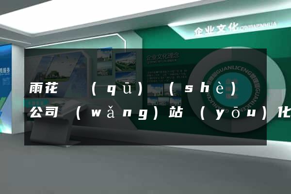 雨花臺區(qū)設(shè)計公司網(wǎng)站優(yōu)化