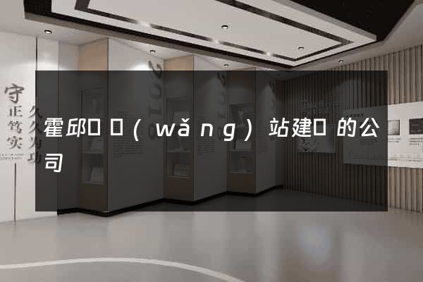 霍邱縣網(wǎng)站建設的公司