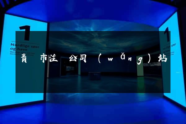 青島市注冊公司網(wǎng)站