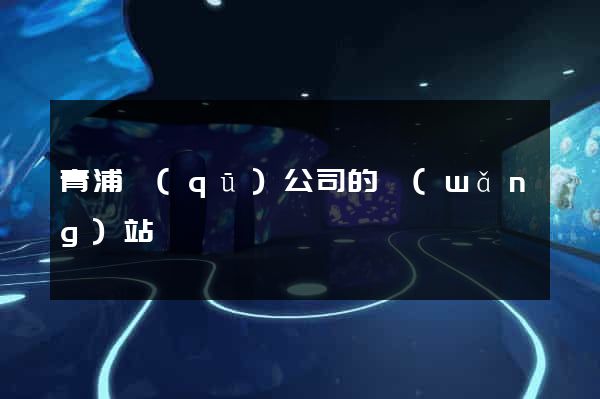 青浦區(qū)公司的網(wǎng)站