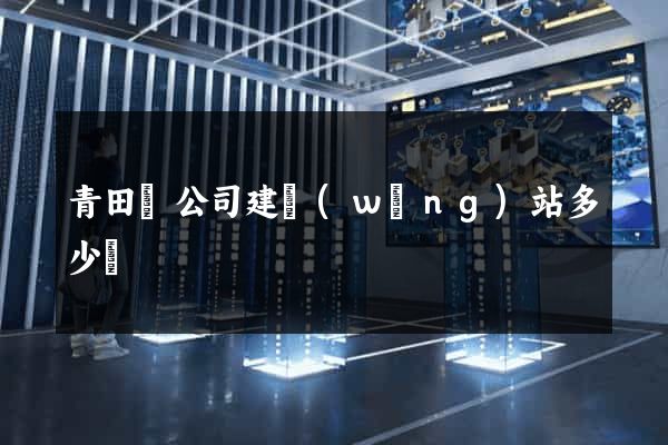 青田縣公司建網(wǎng)站多少錢