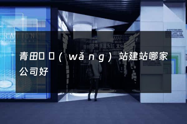 青田縣網(wǎng)站建站哪家公司好