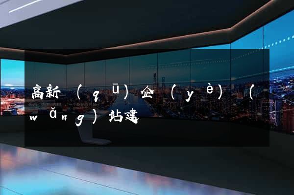 高新區(qū)企業(yè)網(wǎng)站建設