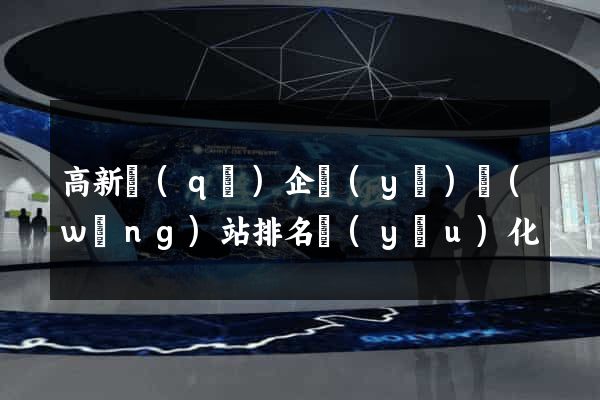 高新區(qū)企業(yè)網(wǎng)站排名優(yōu)化