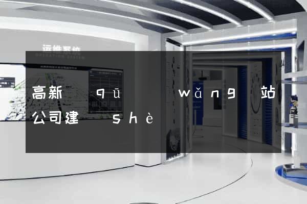 高新區(qū)網(wǎng)站公司建設(shè)