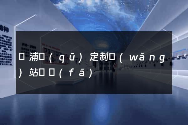 黃浦區(qū)定制網(wǎng)站開發(fā)