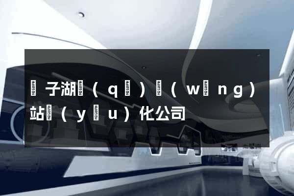 龍子湖區(qū)網(wǎng)站優(yōu)化公司