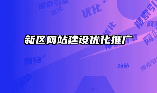 新區(qū)網(wǎng)站建設優(yōu)化推廣