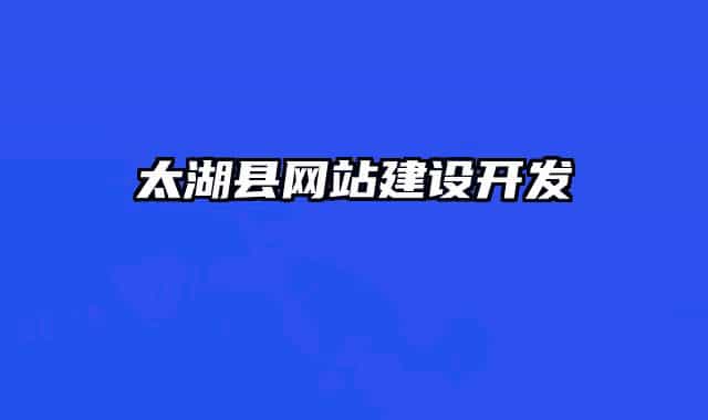 太湖縣網(wǎng)站建設(shè)開發(fā)