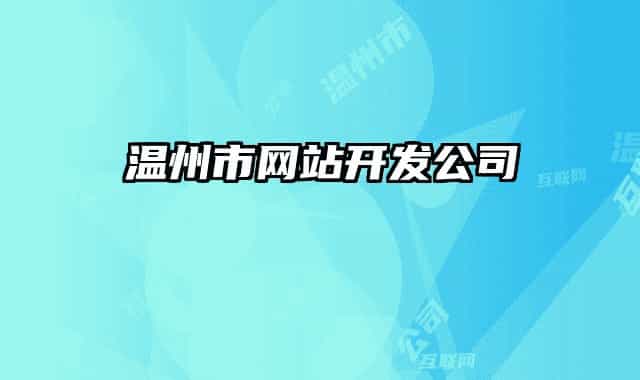 溫州市網(wǎng)站開發(fā)公司