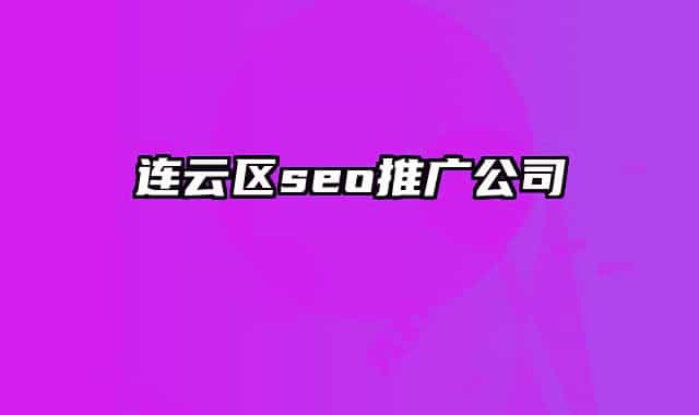 連云區(qū)seo推廣公司