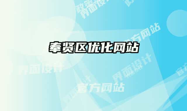 奉賢區(qū)優(yōu)化網站