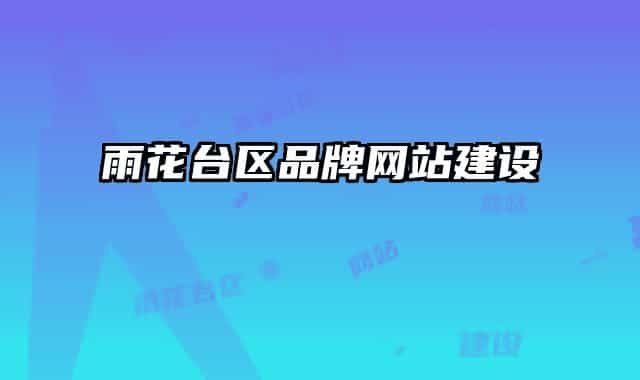 雨花臺(tái)區(qū)品牌網(wǎng)站建設(shè)